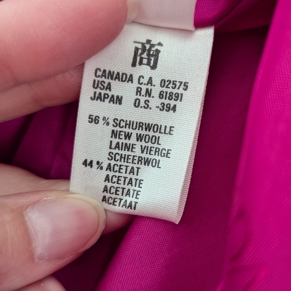 Escada Margaretha Ley Vintage Designer Barbie Pink Fuchsia Blazer 34 - Picture 9 of 10